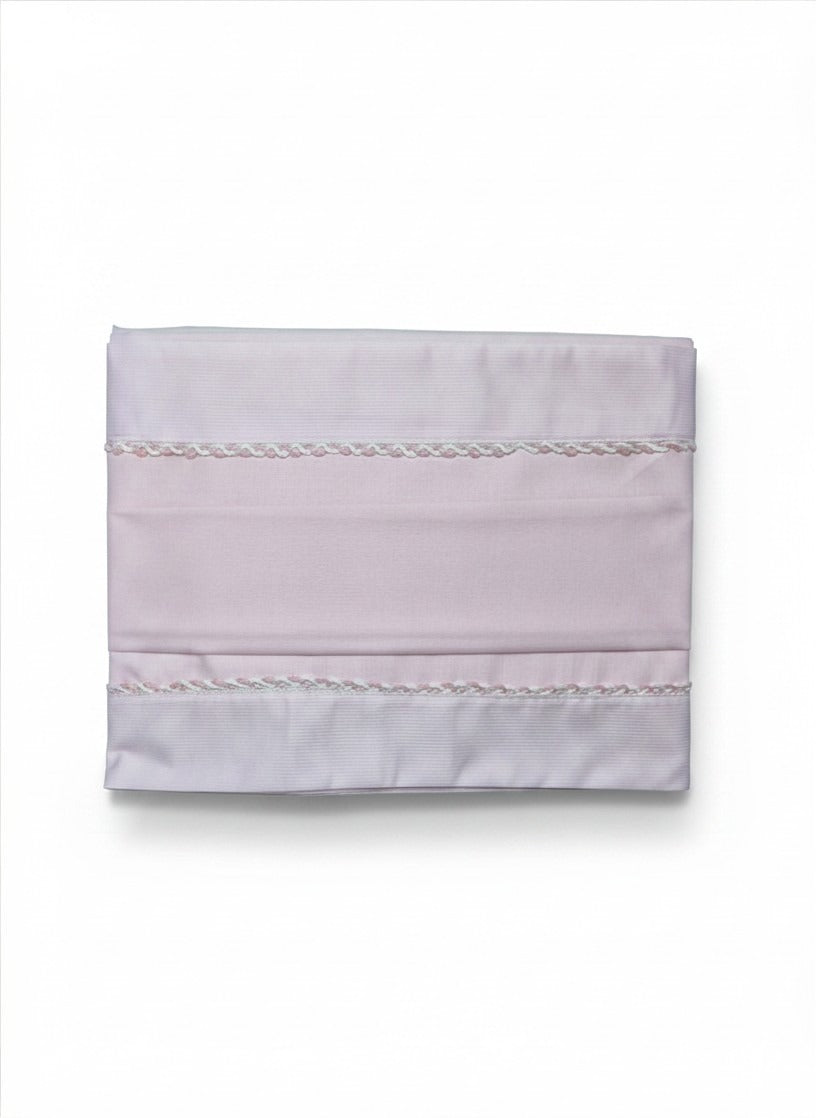 Set Lenzuola Culla/Lettino Ricamo - scegli il tuo colore