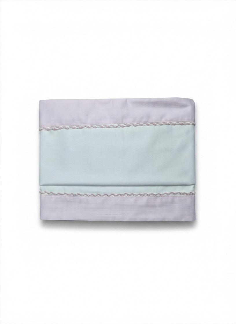 Set Lenzuola Culla/Lettino Ricamo - scegli il tuo colore