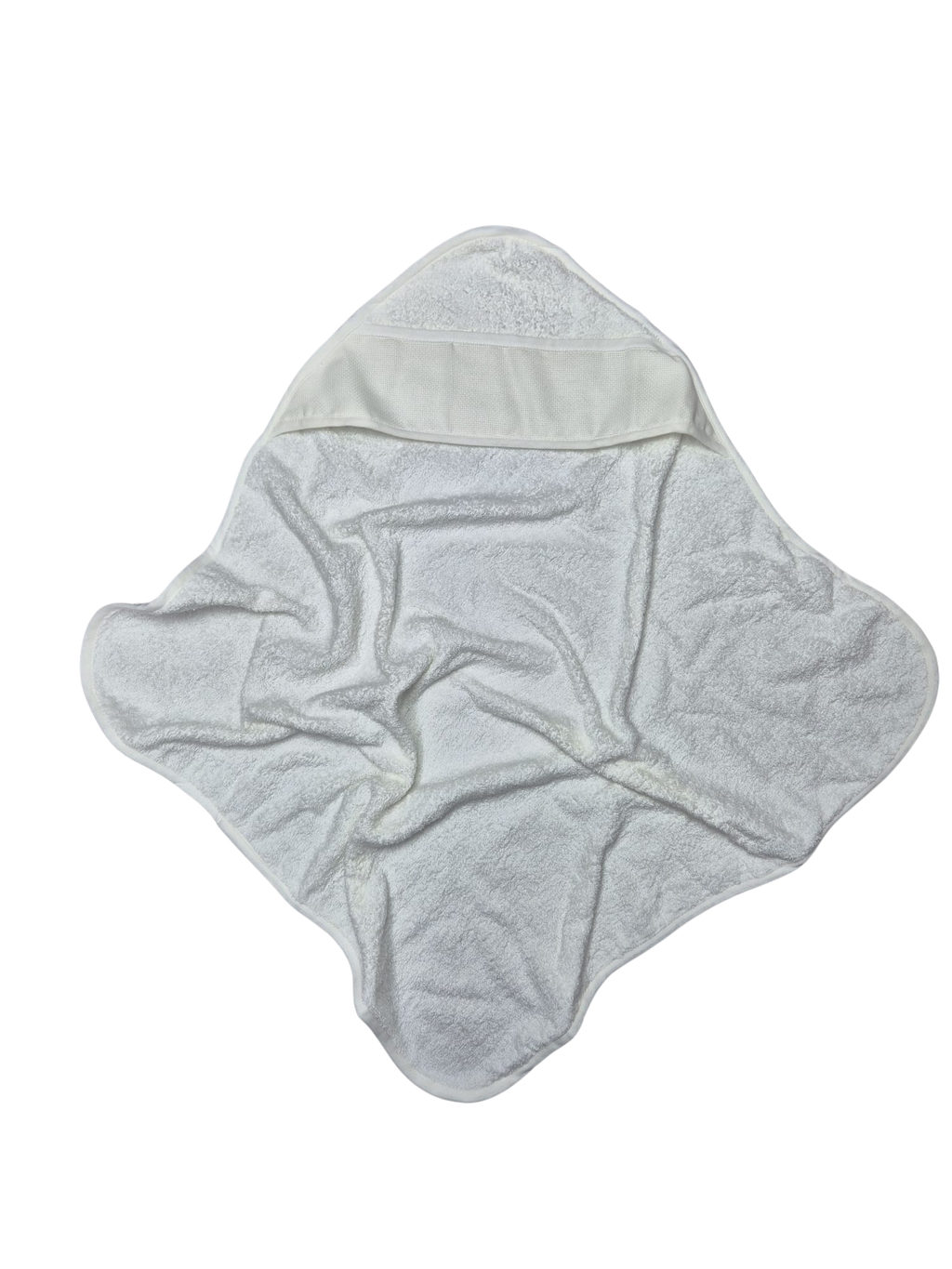 Accappatoio neonato panna con cappuccio