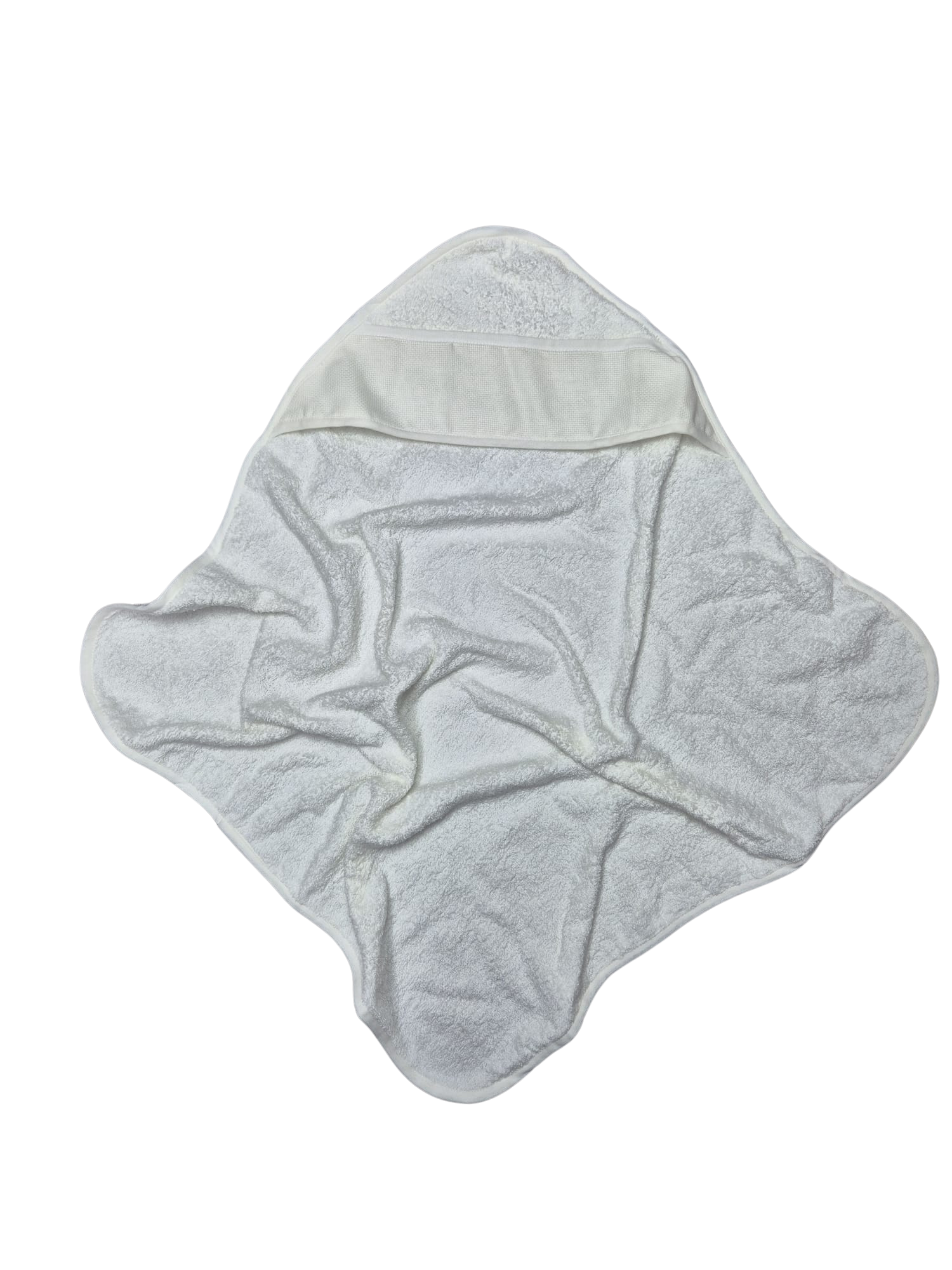 Accappatoio neonato panna con cappuccio