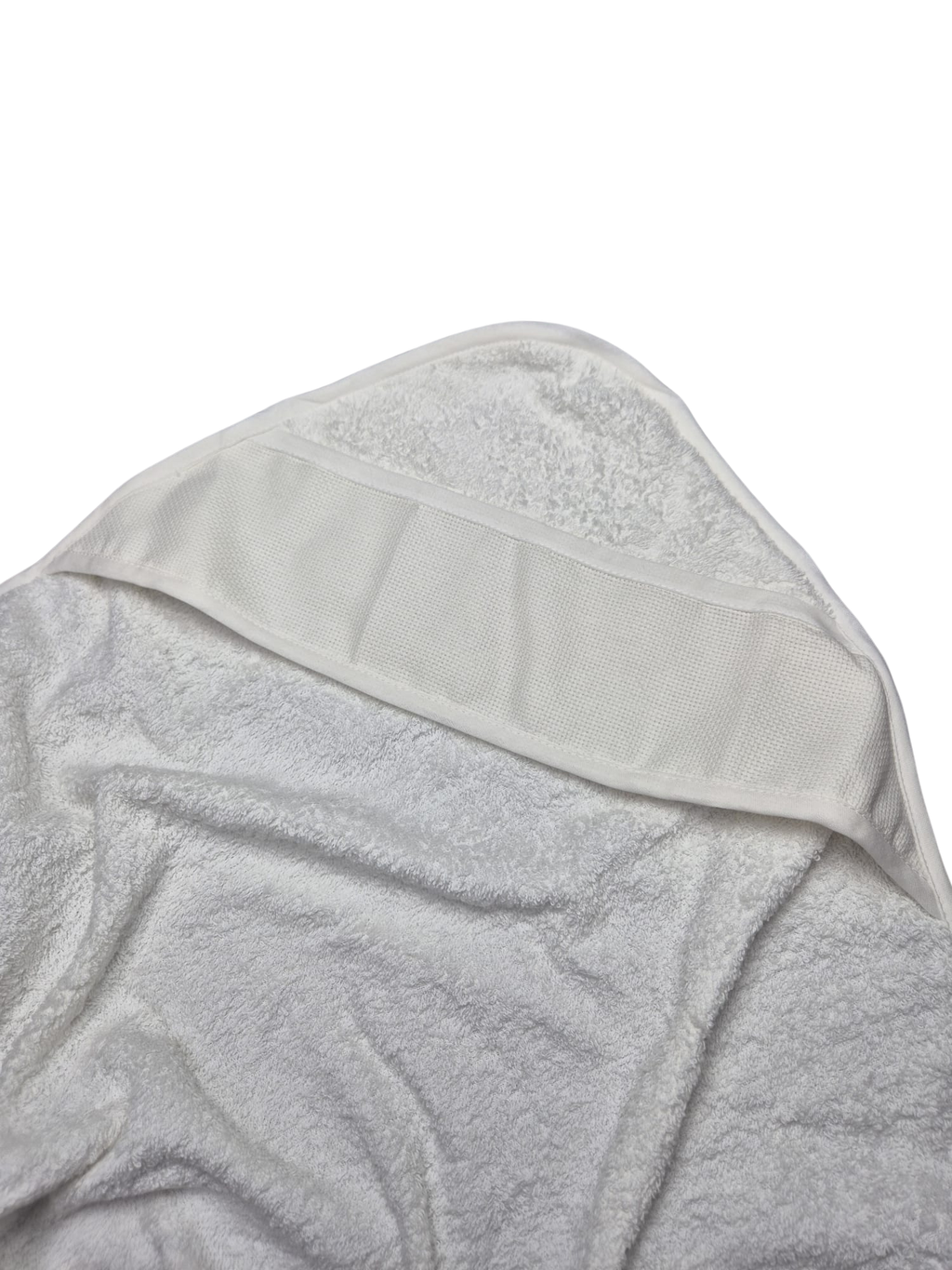 Accappatoio neonato panna con cappuccio