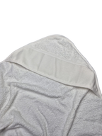 Accappatoio neonato panna con cappuccio