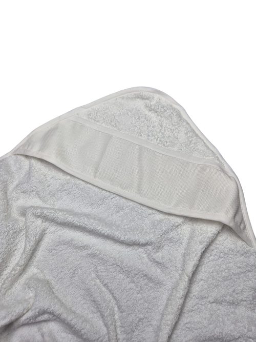 Accappatoio neonato panna con cappuccio