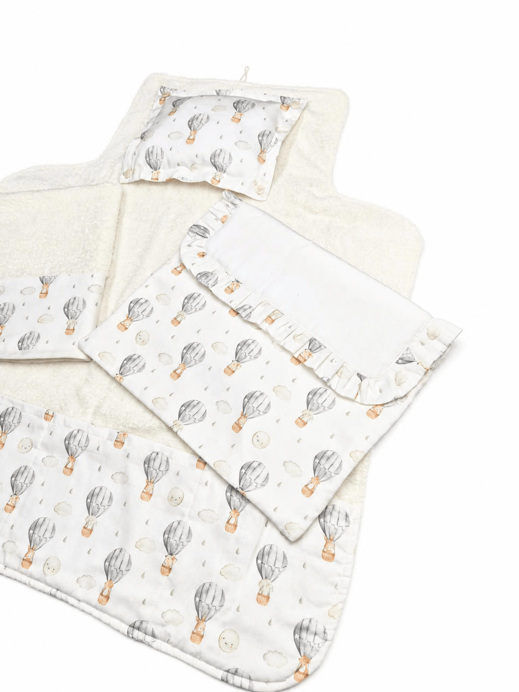 Baby Set Cambio Neonato - Mongolfiera Beige