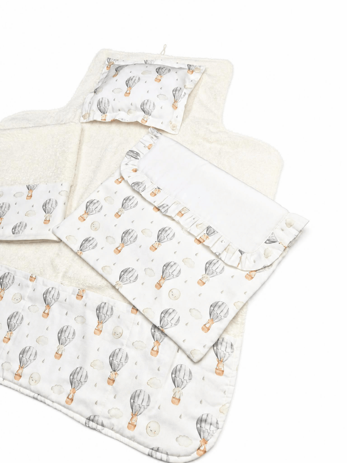 Baby Set Cambio Neonato - Mongolfiera Beige