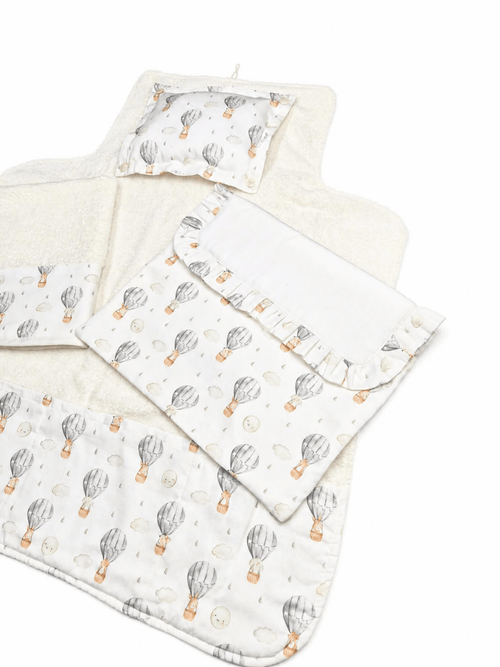 Baby Set Cambio Neonato - Mongolfiera Beige