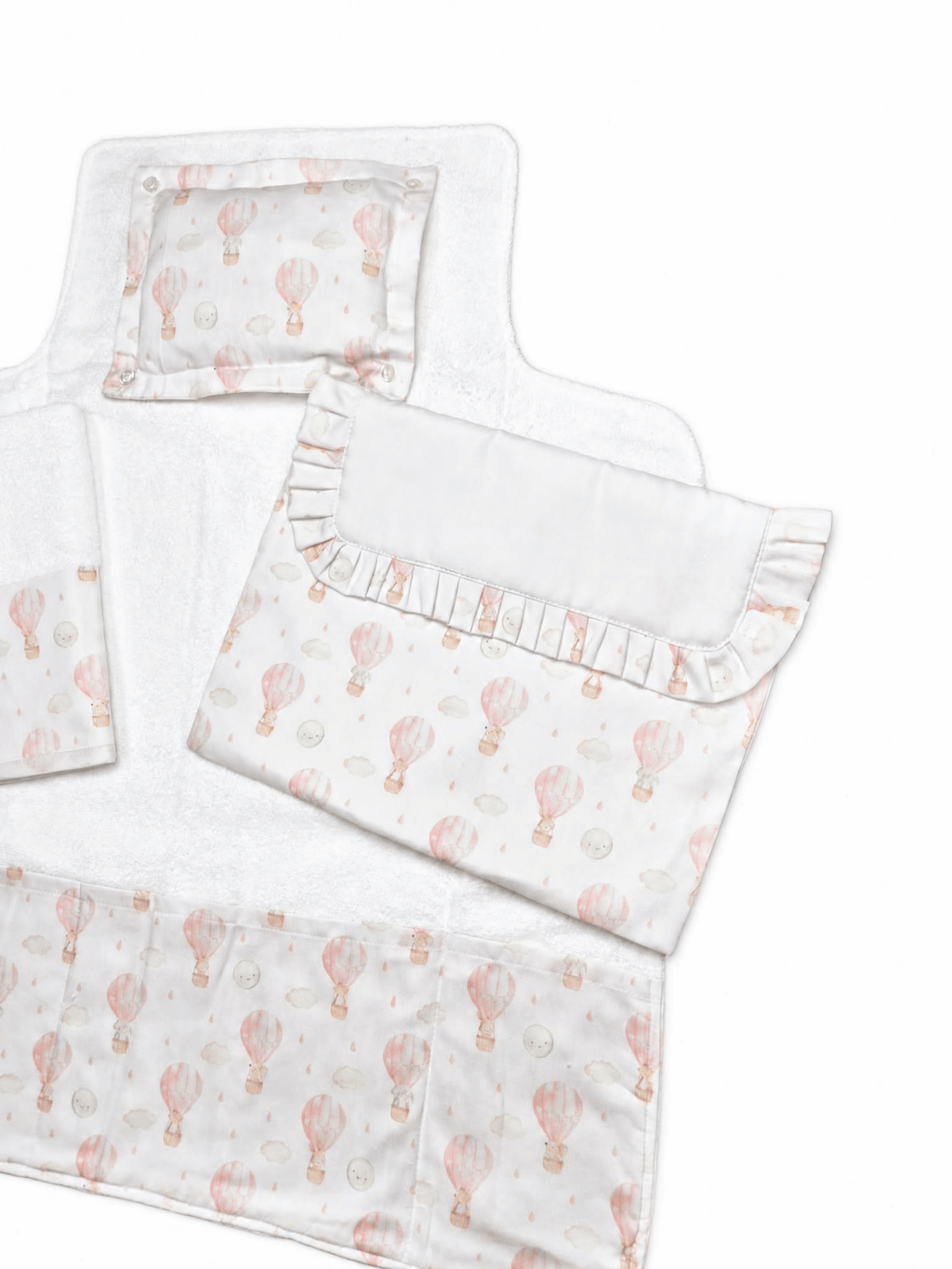 Baby Set Cambio Neonato - Mongolfiera Rosa