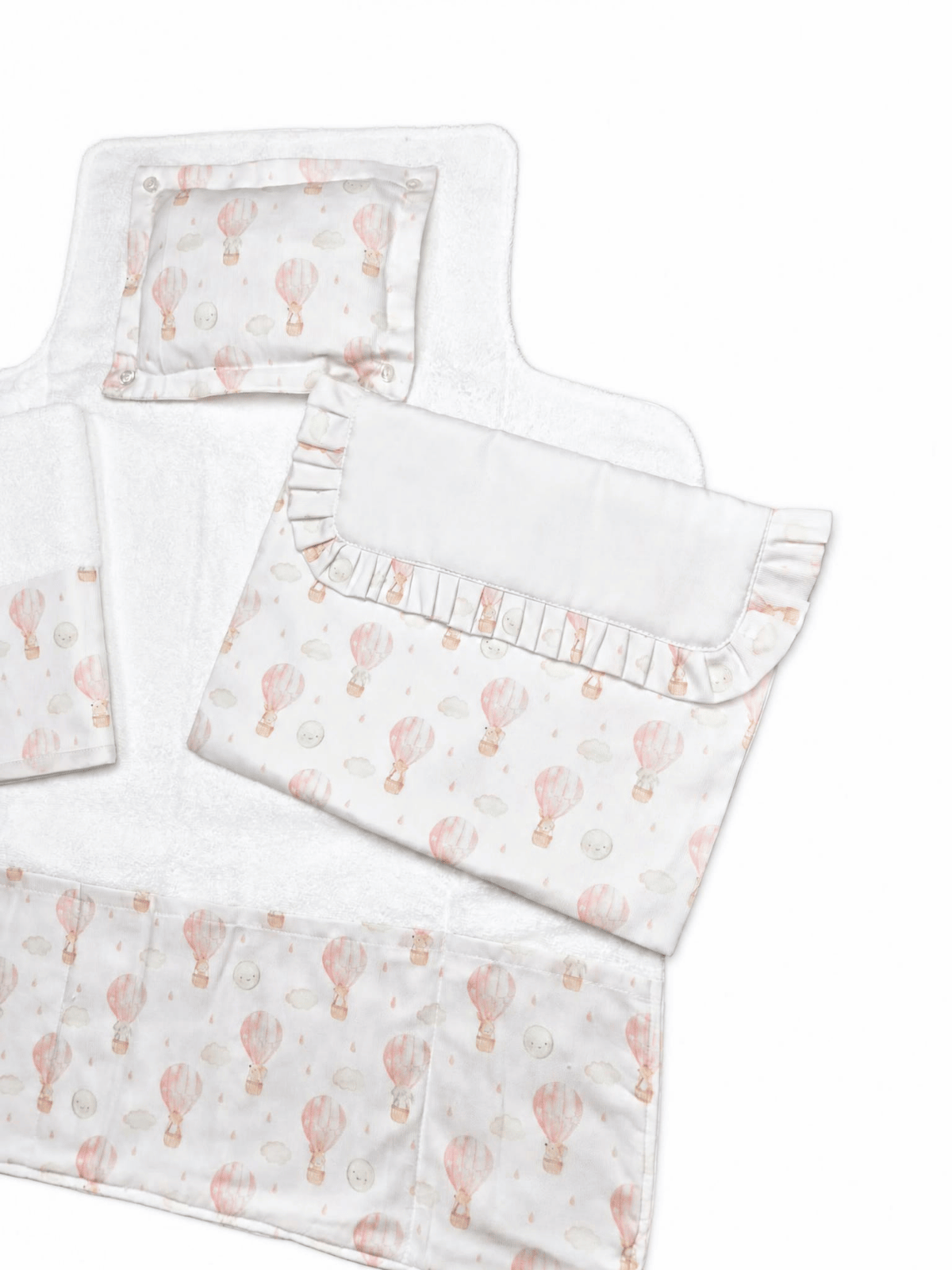 Baby Set Cambio Neonato - Mongolfiera Rosa