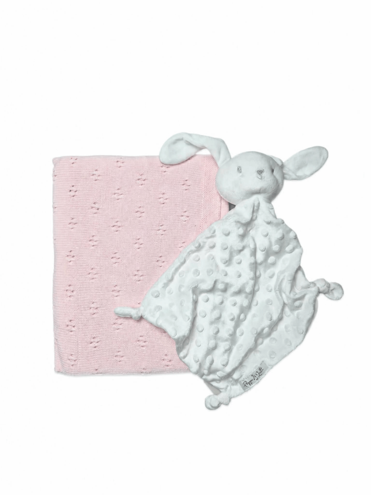 Baby Set Copertina e Doudou bianco – Scegli il tuo colore