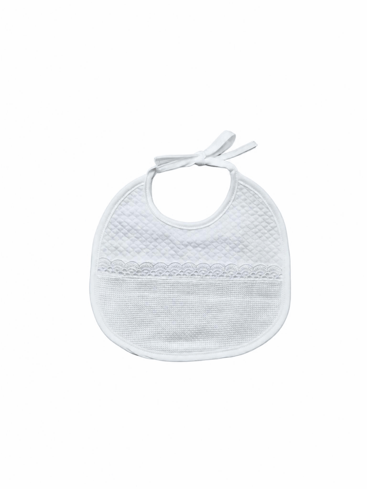 Bavetta neonato bianco