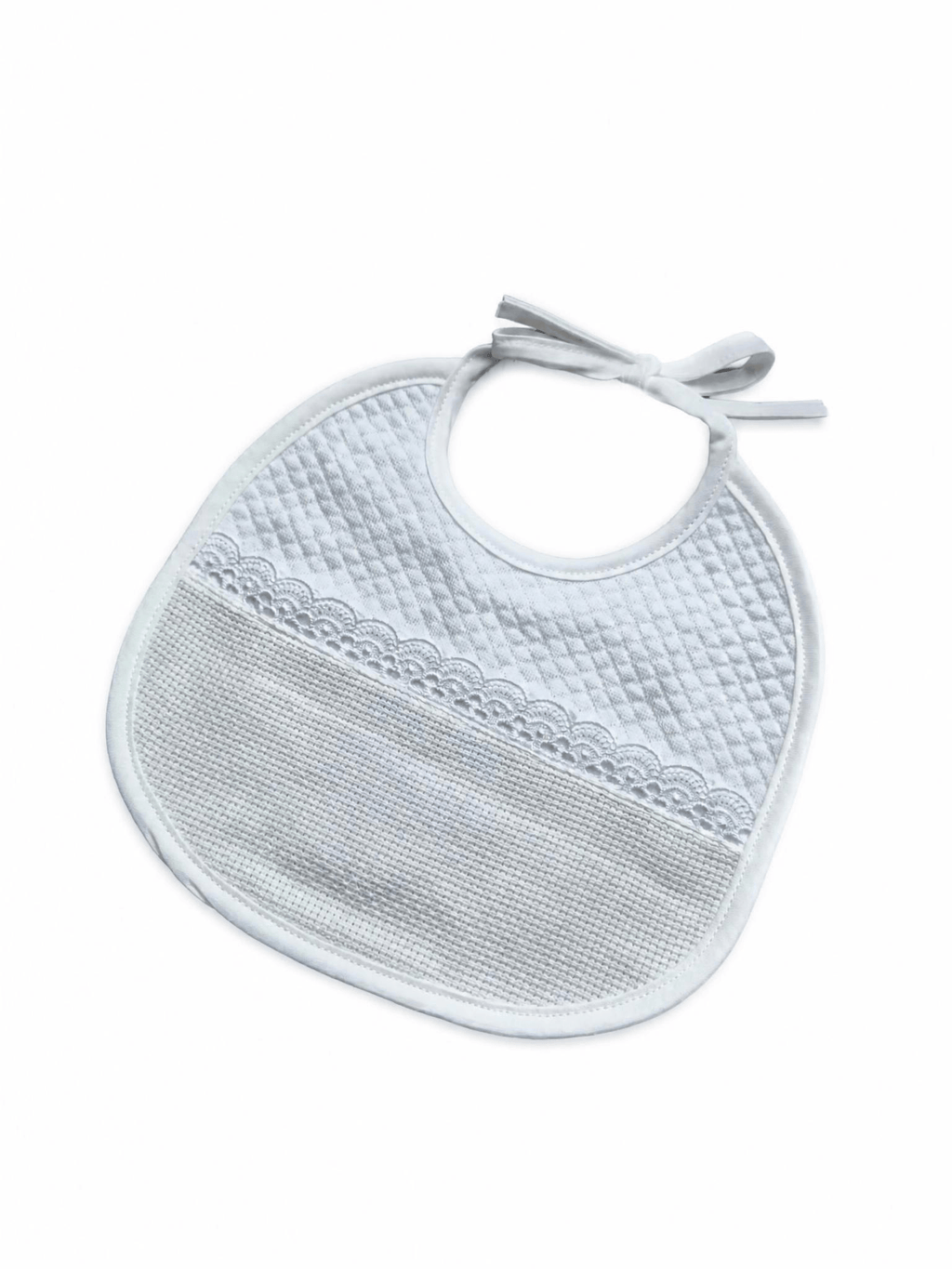 Bavetta neonato bianco