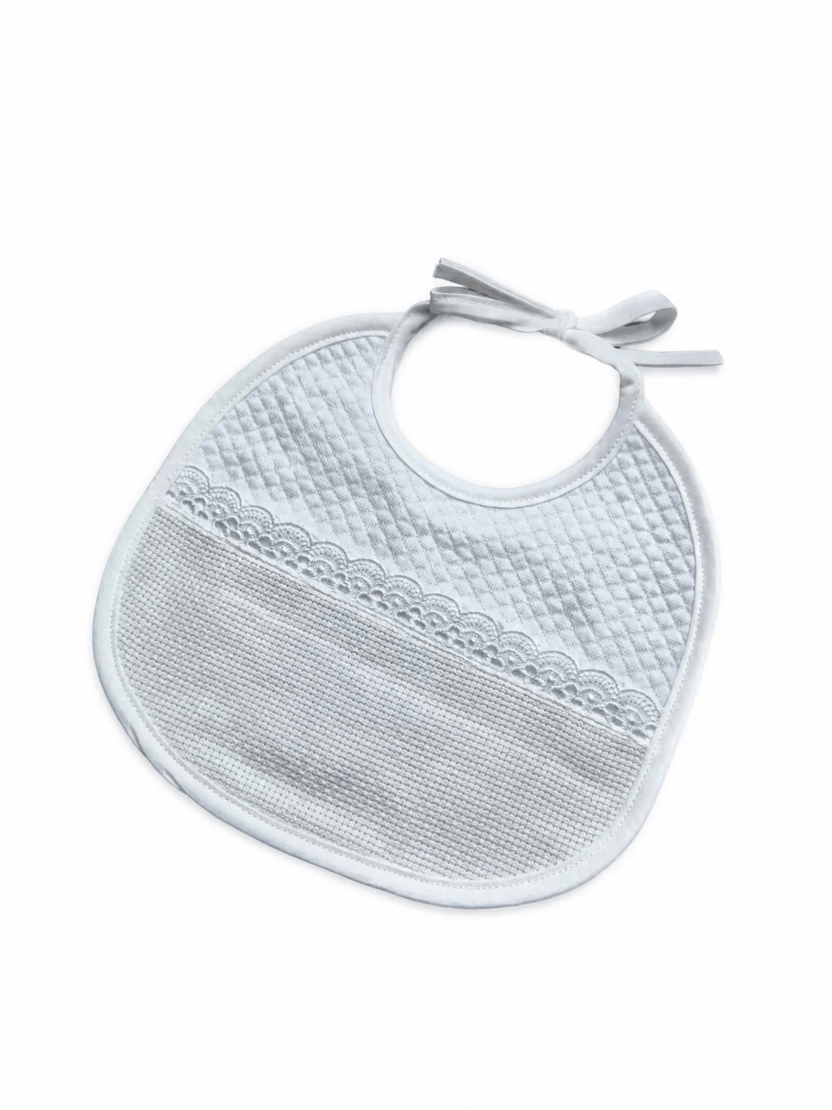 Bavetta neonato bianco