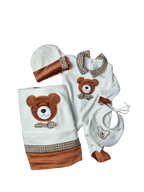 Coordinato Mini Moon Orsetto in Ciniglia - Prima uscita