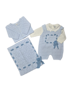 Coordinato Pappa&Latte pagliaccetto e giacchina in lana prima uscita - scegli il tuo colore