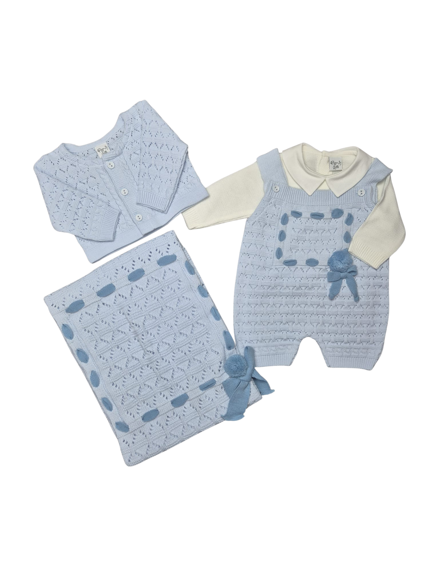 Coordinato Pappa&Latte pagliaccetto e giacchina in lana prima uscita - scegli il tuo colore
