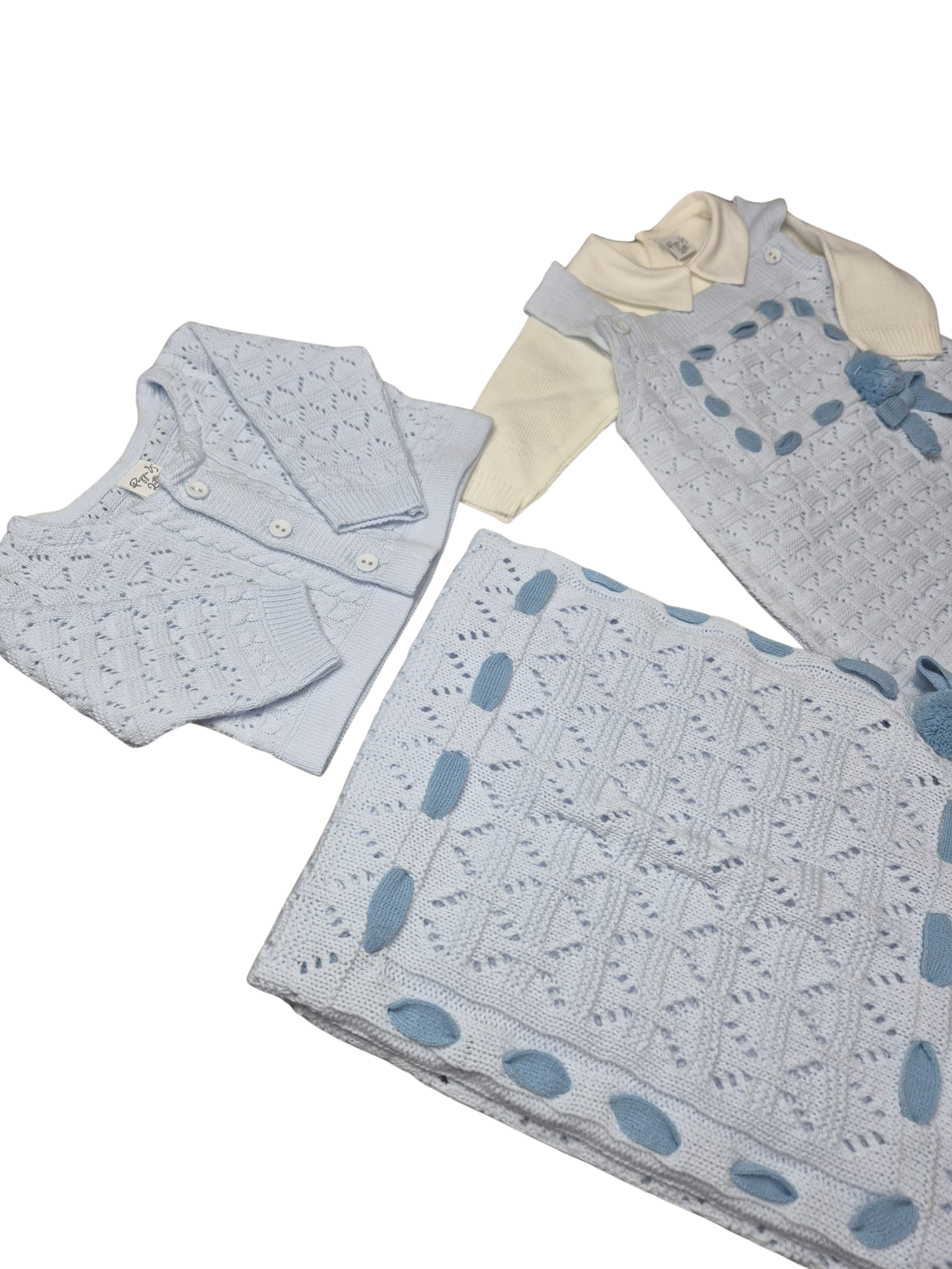 Coordinato Pappa&Latte pagliaccetto e giacchina in lana prima uscita - scegli il tuo colore