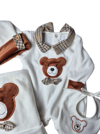 Coordinato Mini Moon Orsetto in Ciniglia - Prima uscita