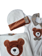 Coordinato Mini Moon Orsetto in Ciniglia - Prima uscita