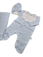 Coordinato basic Pappa&Latte in Lana prima uscita - scegli il tuo colore