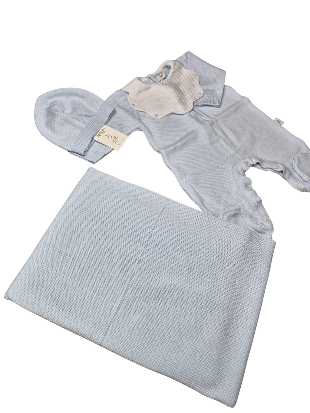 Coordinato basic Pappa&Latte in Lana prima uscita - scegli il tuo colore