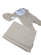 Coordinato basic Pappa&Latte in Lana prima uscita - scegli il tuo colore