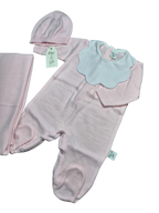 Coordinato basic Pappa&Latte in Lana prima uscita - scegli il tuo colore
