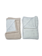 Coperta Tricot Invernale 100% cotone - Scegli il tuo colore