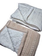 Coperta Tricot Invernale 100% cotone - Scegli il tuo colore