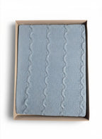 Coperta in filo treccia - Scegli il tuo colore