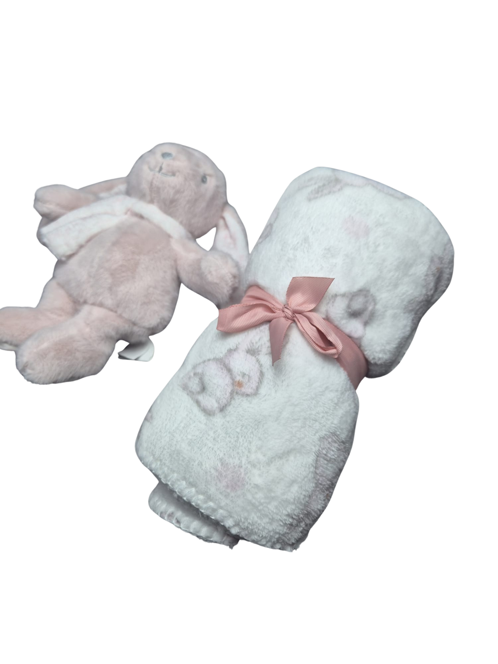 Coperta in Pile con Pupazzo abbinato - scegli il tuo colore