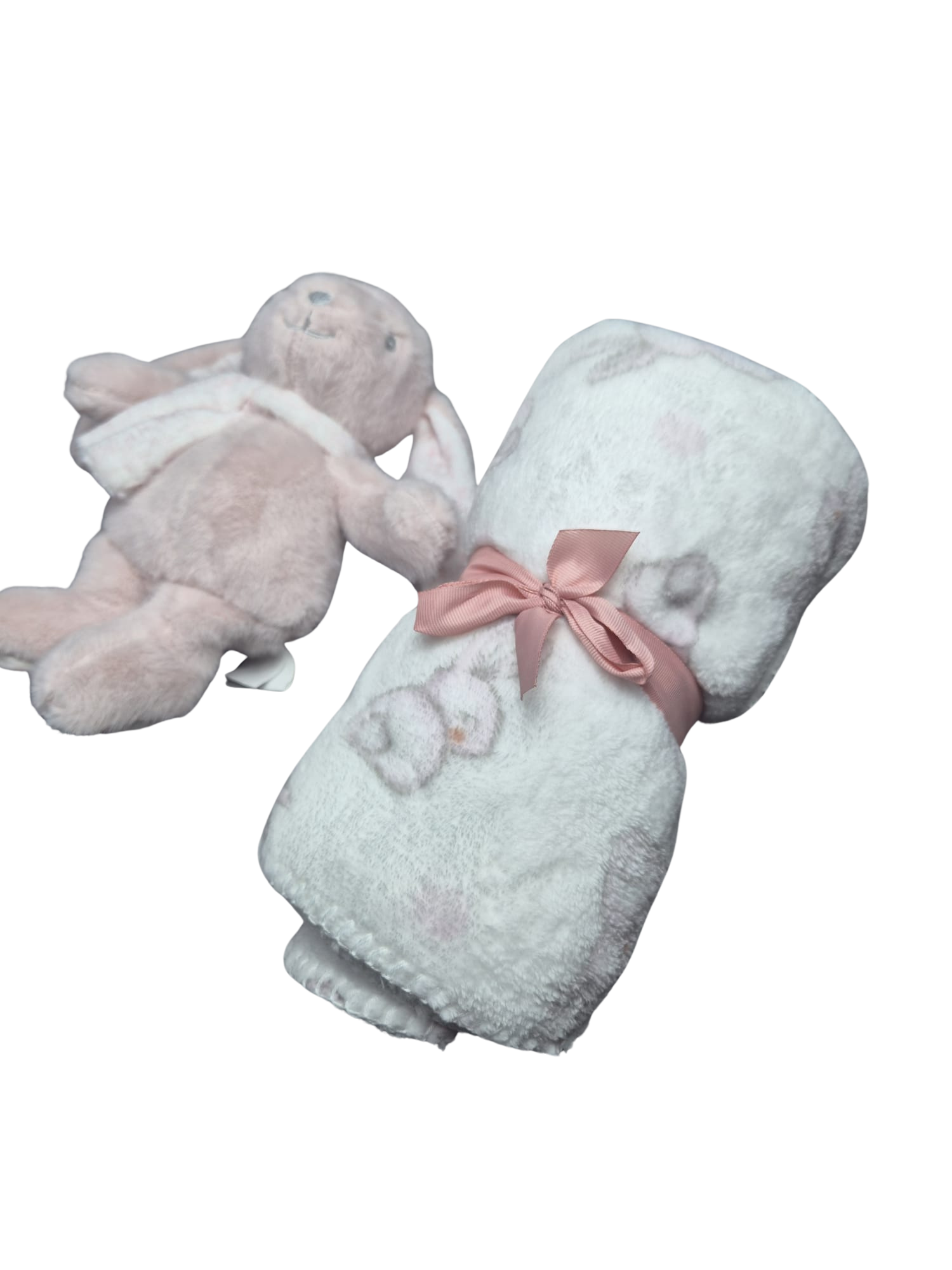 Coperta in Pile con Pupazzo abbinato - scegli il tuo colore
