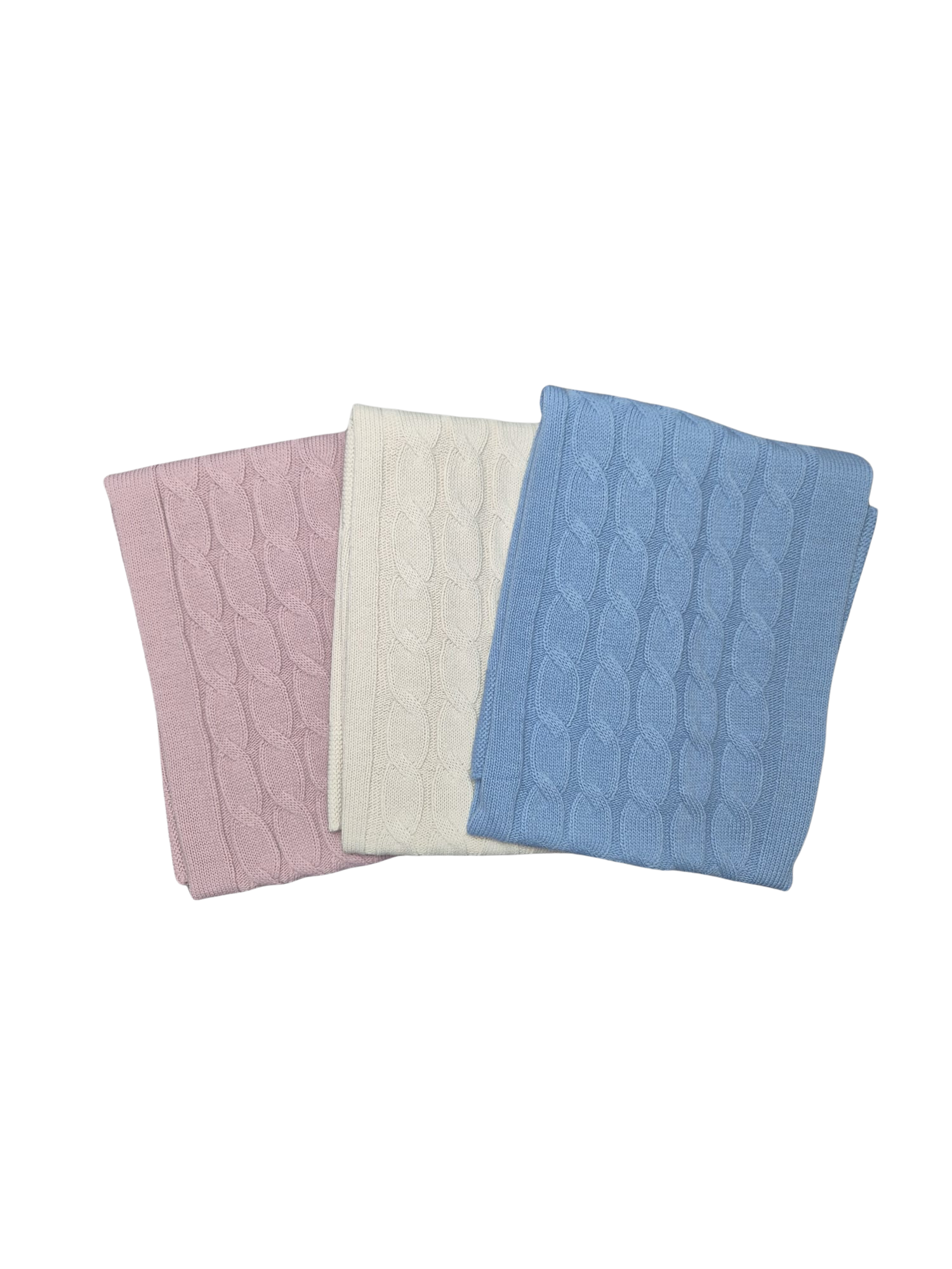 Coperta in Lana Pappa&latte treccia - Scegli il tuo colore