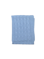 Coperta in Lana Pappa&latte treccia - Scegli il tuo colore