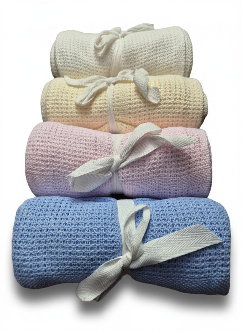 Coperta traforata 100% puro cotone - Scegli il tuo colore
