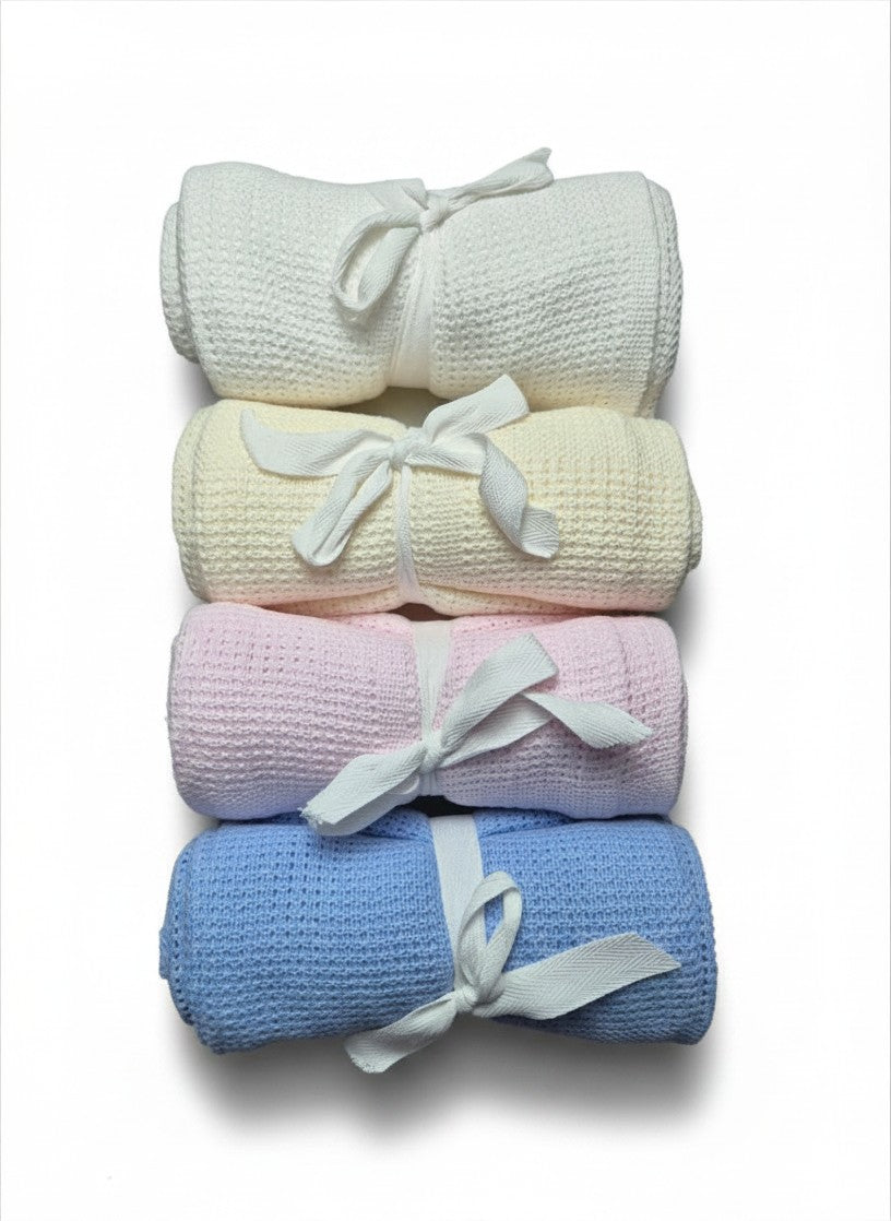 Coperta traforata 100% puro cotone - Scegli il tuo colore