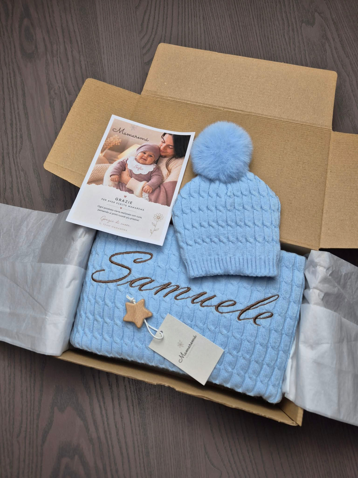 Coperta con Cappellino Invernale - Scegli il tuo colore