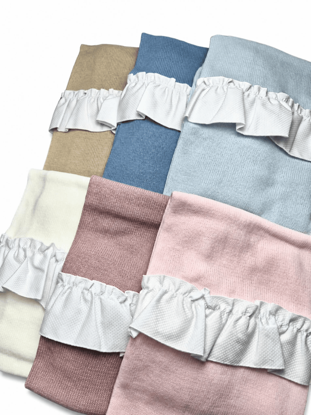 Coperta in Lana con Ruches Pappa&latte - Scegli il tuo colore
