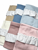 Coperta in Lana con Ruches Pappa&latte - Scegli il tuo colore