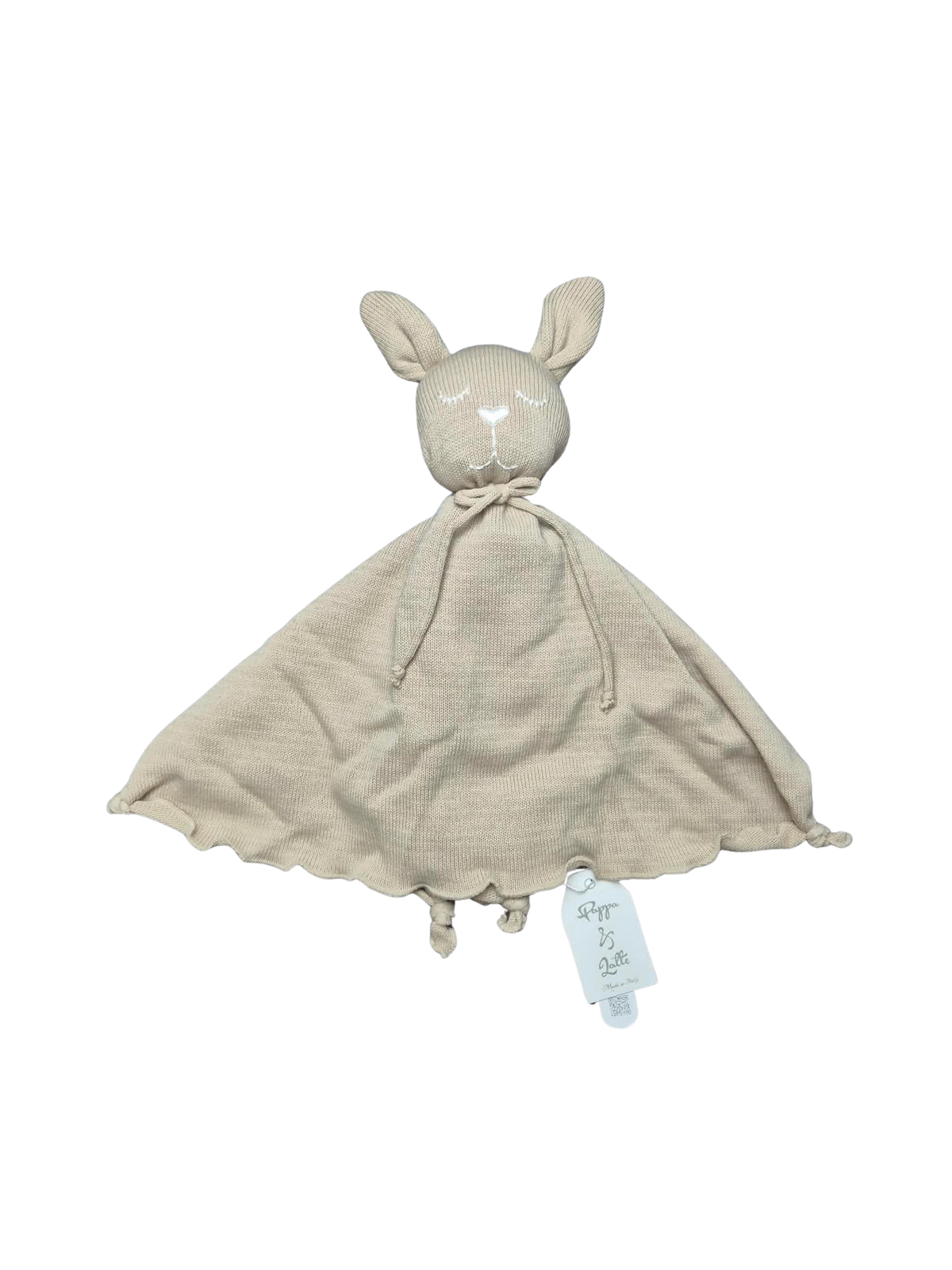 Doudou Coniglietto in lana - copertina nanna con pupazzo