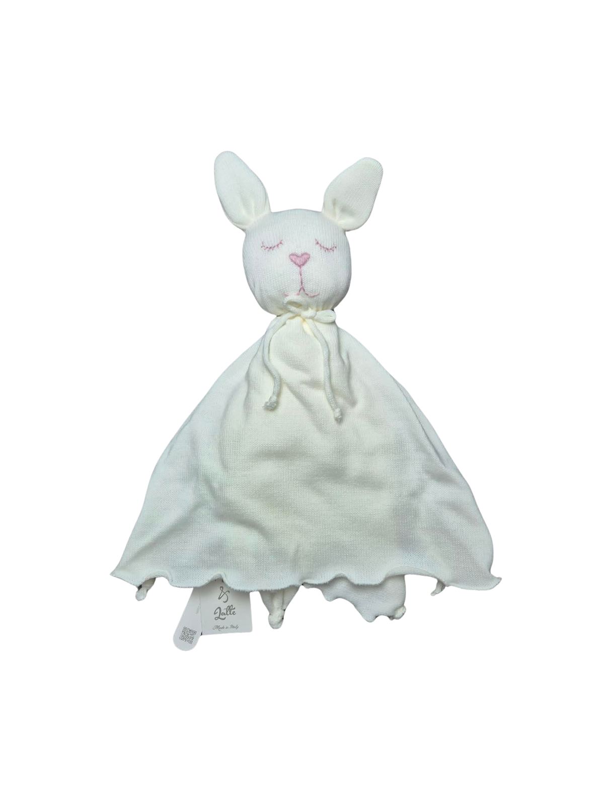 Doudou Coniglietto in lana - copertina nanna con pupazzo