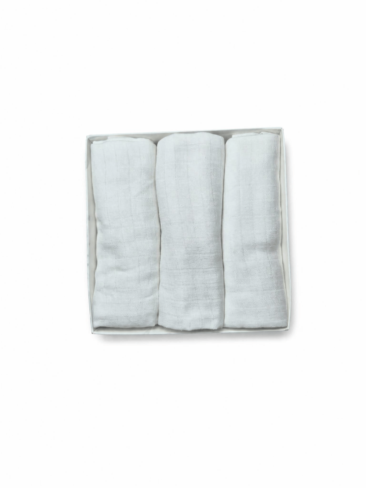 Tris Mussole garza cotone Bianco