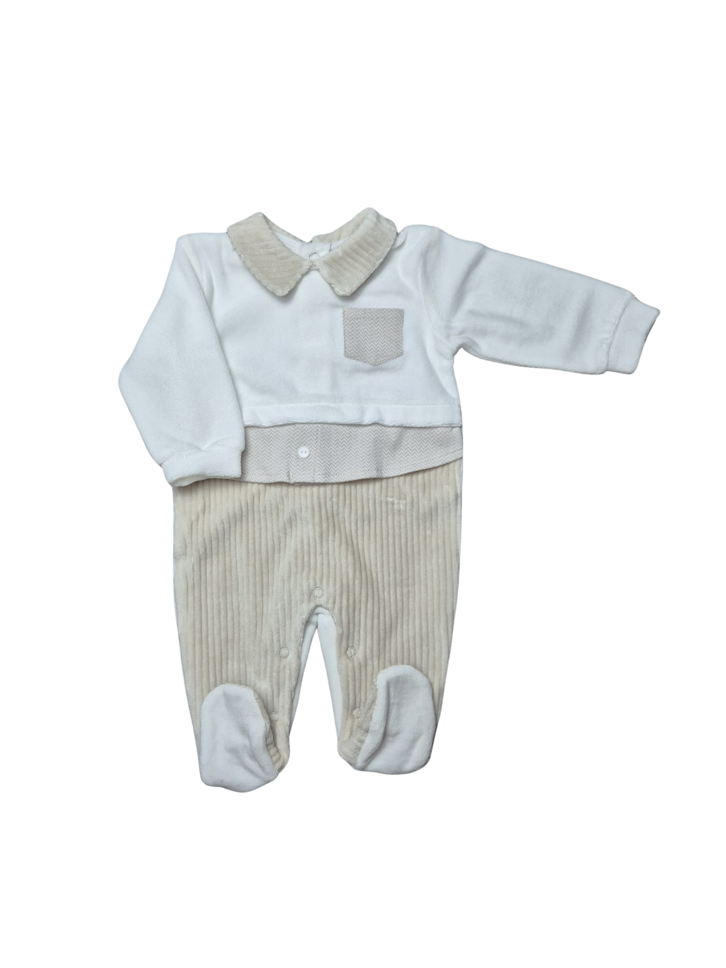 Tutina Pastello Beige in Ciniglia