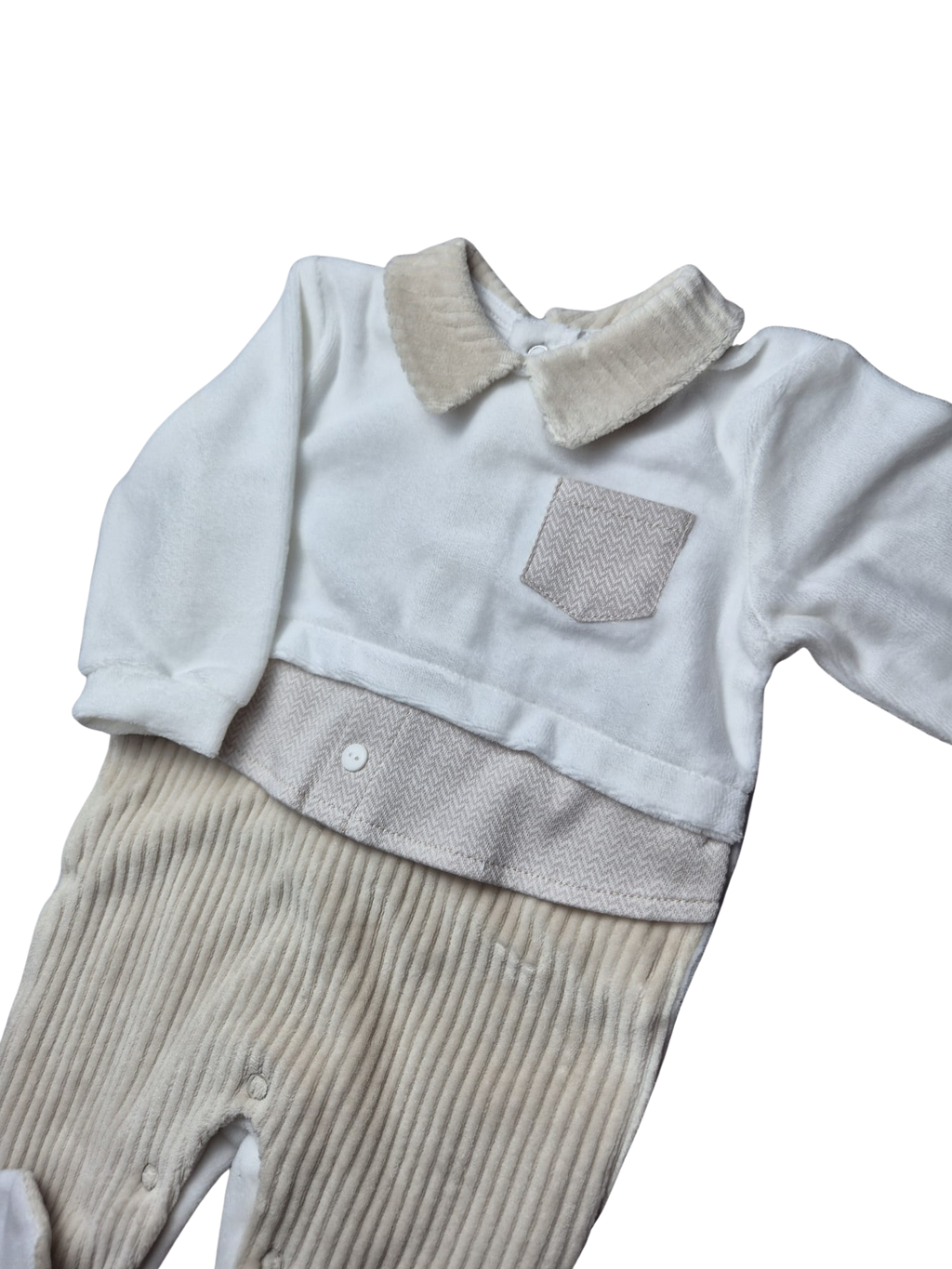 Tutina Pastello Beige in Ciniglia