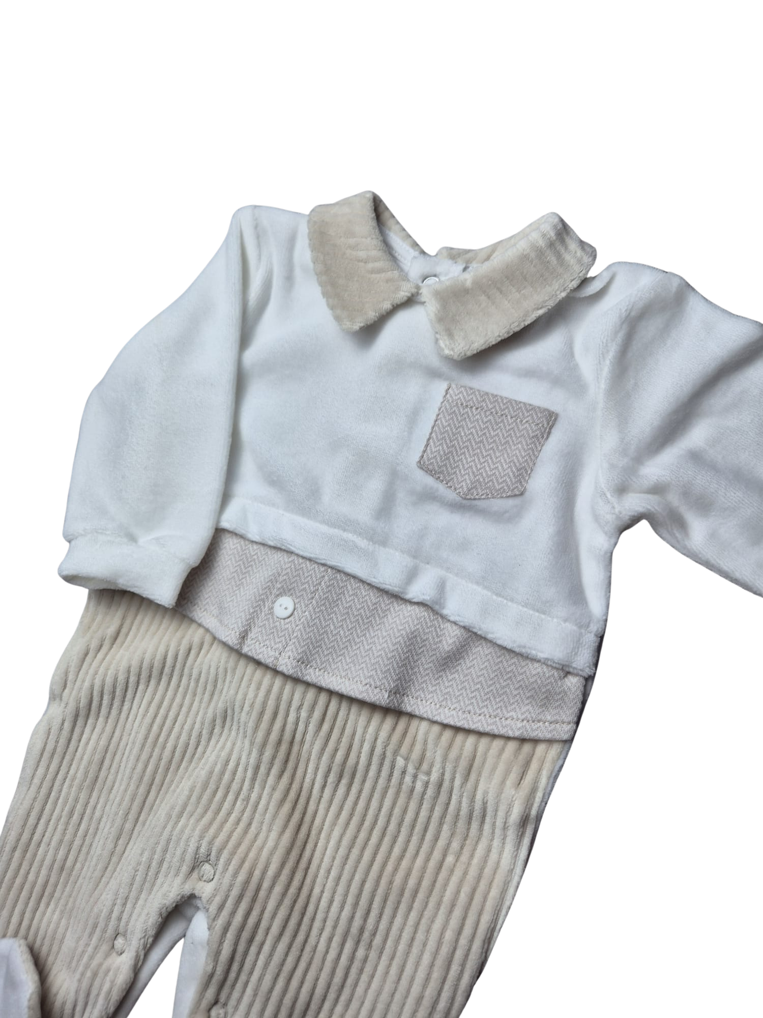 Tutina Pastello Beige in Ciniglia