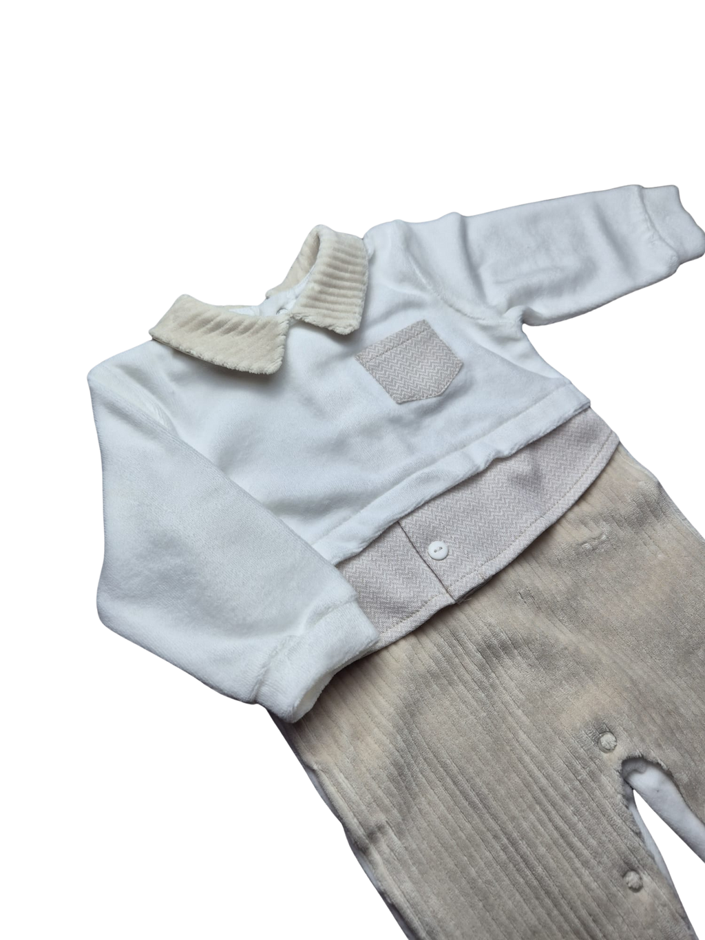 Tutina Pastello Beige in Ciniglia