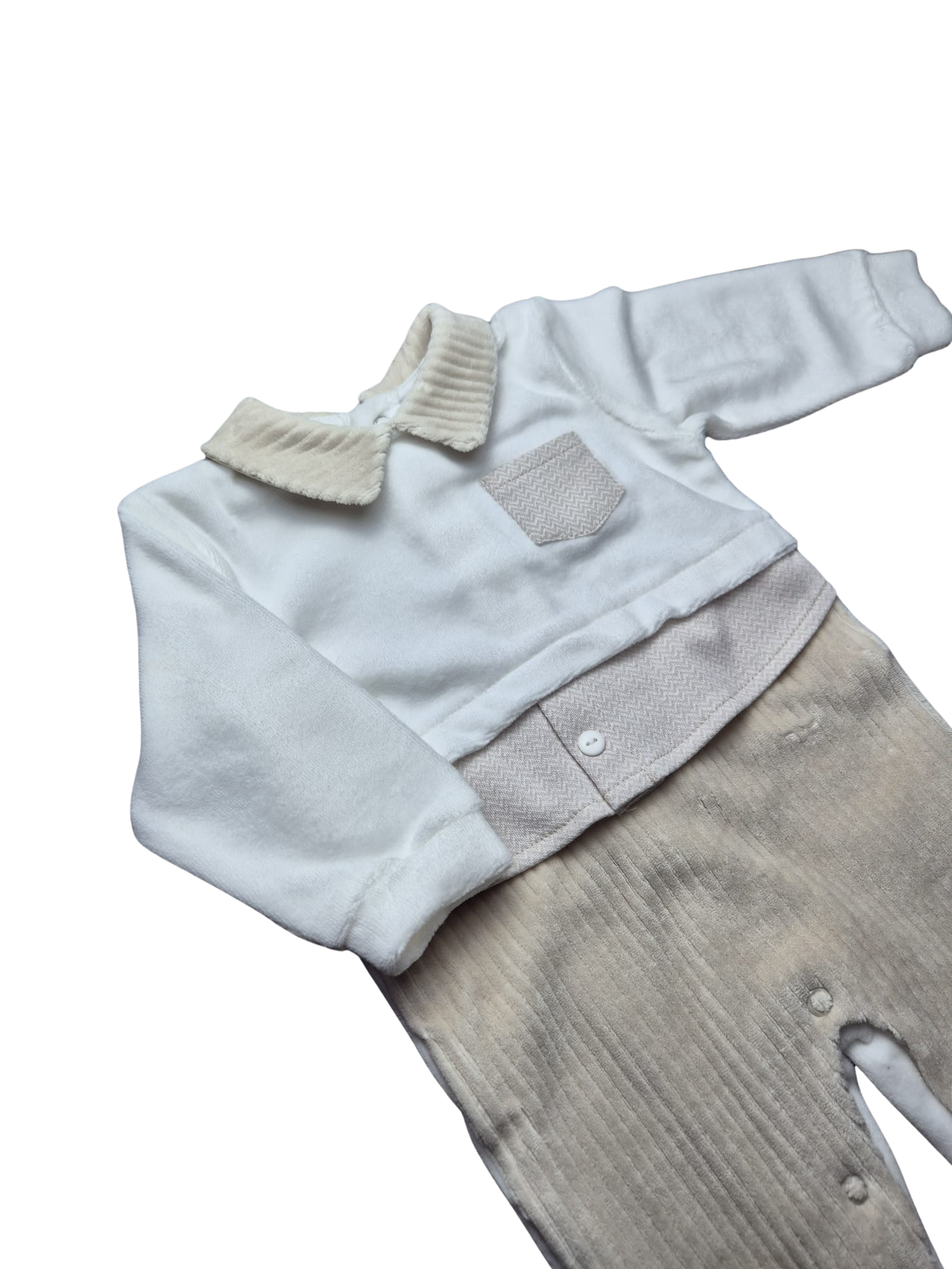 Tutina Pastello Beige in Ciniglia